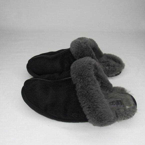 Ugg Black SCUFFETTE II Shearling Slippers Women's 9 - Picture 3 of 8